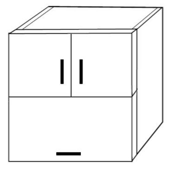 Picture of Flip up door modification cabinet